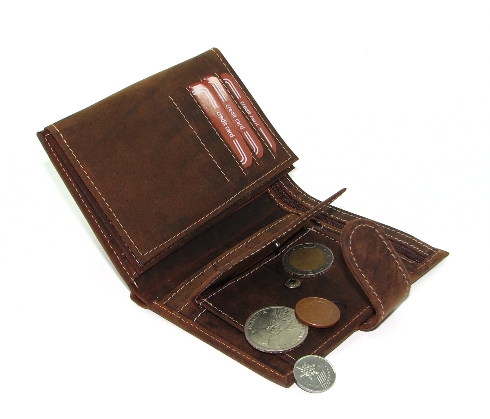 Чоловічий шкіряний гаманець DNK Leather DNK-06L-BAW коричневий Чоловічий шкіряний гаманець DNK Leather DNK-06L-BAW коричневий
